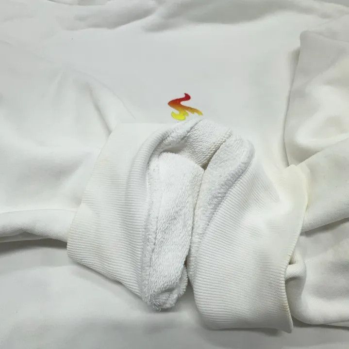 Balenciaga Balenciaga White Long Sleeve Hoodie with Prints Size US M / EU 48-50 / 2 - 11 Thumbnail