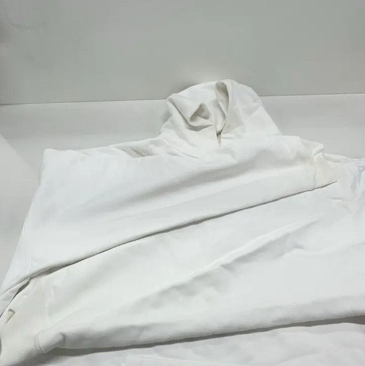 Balenciaga Balenciaga White Long Sleeve Hoodie with Prints Size US M / EU 48-50 / 2 - 10 Thumbnail