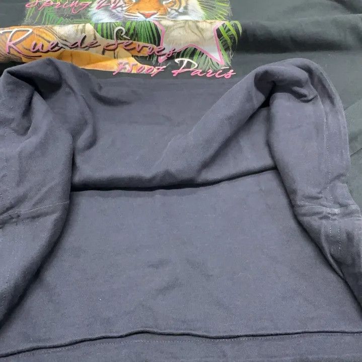 Balenciaga Balenciaga Men's Black Graphic Round Neck T-Shirt Size US S / EU 44-46 / 1 - 12 Thumbnail