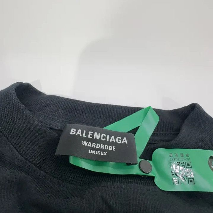 Balenciaga Balenciaga SS21 Drip Peace Black T-Shirt Size US L / EU 52-54 / 3 - 7 Thumbnail