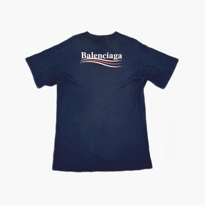 Balenciaga Balenciaga Blue Short Sleeve T-Shirt for Men Size US XXS / EU 40 - 3 Thumbnail