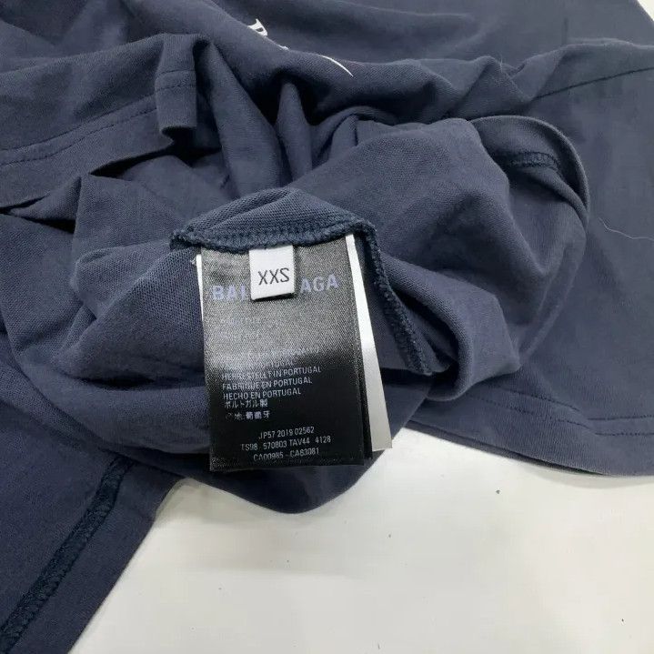 Balenciaga Balenciaga Blue Short Sleeve T-Shirt for Men Size US XXS / EU 40 - 4 Thumbnail