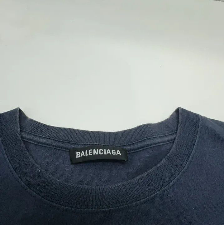 Balenciaga Balenciaga Blue Short Sleeve T-Shirt for Men Size US XXS / EU 40 - 5 Thumbnail