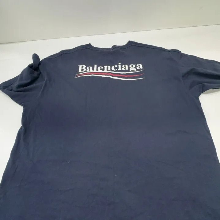 Balenciaga Balenciaga Blue Short Sleeve T-Shirt for Men Size US XXS / EU 40 - 14 Thumbnail