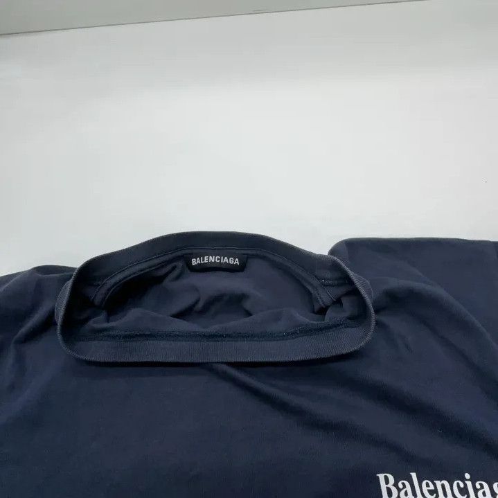 Balenciaga Balenciaga Blue Short Sleeve T-Shirt for Men Size US XXS / EU 40 - 6 Thumbnail