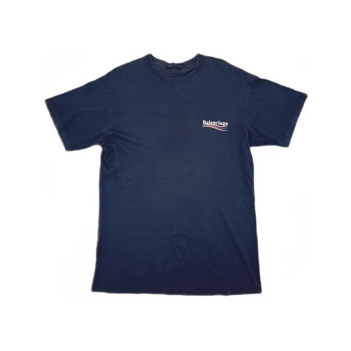Balenciaga Balenciaga Blue Short Sleeve T-Shirt for Men Size US XXS / EU 40 - 2 Thumbnail