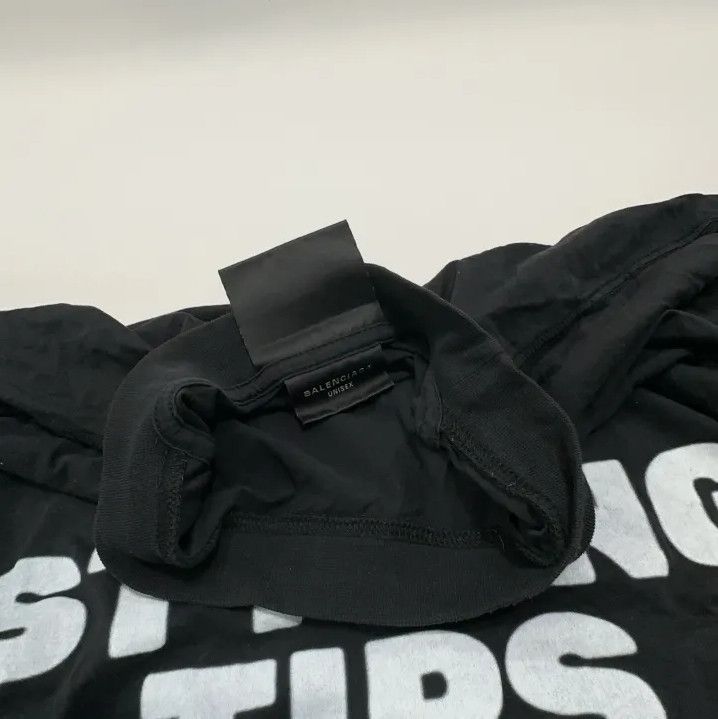 Balenciaga Balenciaga Black Graphic Short Sleeve T-Shirt Size US M / EU 48-50 / 2 - 7 Thumbnail