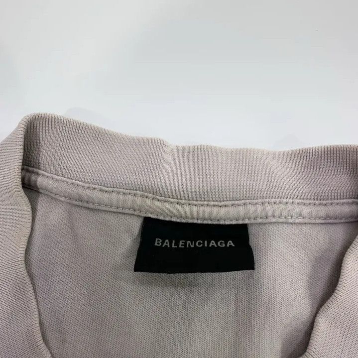 Balenciaga Balenciaga Gray Crew Neck T-Shirt for Men Size US M / EU 48-50 / 2 - 6 Thumbnail