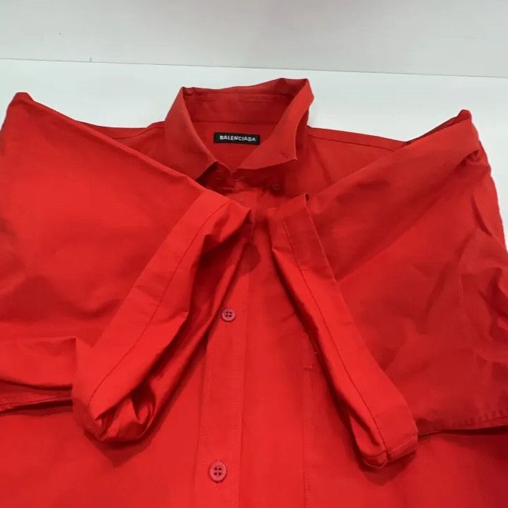 Balenciaga Balenciaga Red Long Sleeve Shirt for Men Size US M / EU 48-50 / 2 - 6 Thumbnail