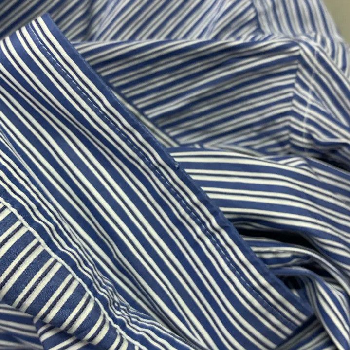 Balenciaga Balenciaga Striped Blue Long Sleeve Shirt Size US S / EU 44-46 / 1 - 6 Thumbnail