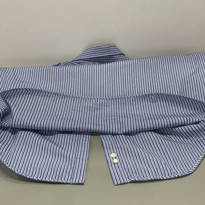 Balenciaga Balenciaga Striped Blue Long Sleeve Shirt Size US S / EU 44-46 / 1 - 9 Thumbnail