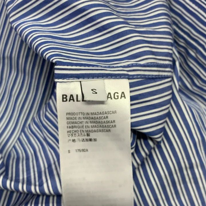 Balenciaga Balenciaga Striped Blue Long Sleeve Shirt Size US S / EU 44-46 / 1 - 4 Thumbnail
