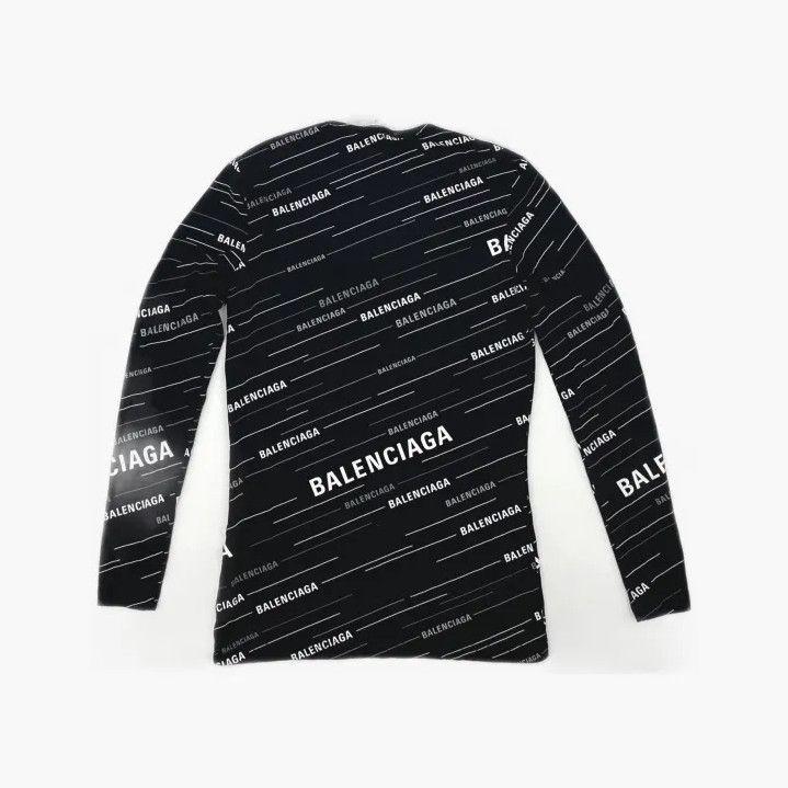 Balenciaga Balenciaga Long Sleeve Stretch Black T-Shirt Size US M / EU 48-50 / 2 - 3 Thumbnail