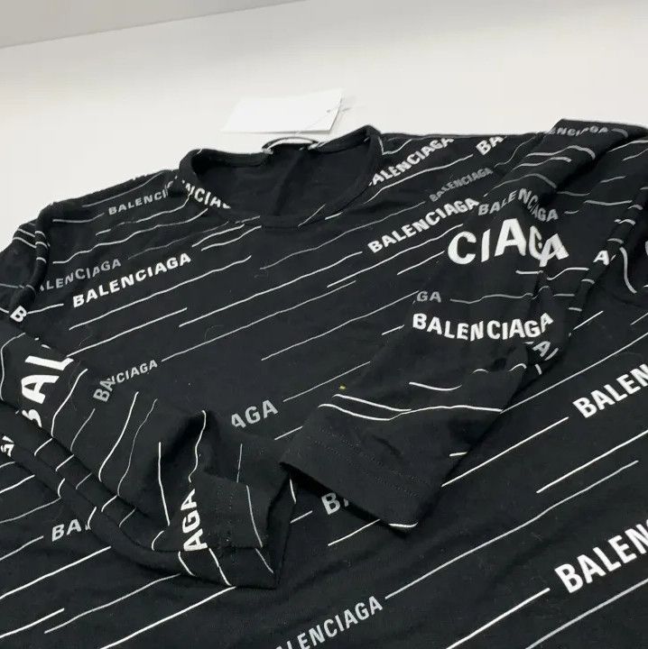 Balenciaga Balenciaga Long Sleeve Stretch Black T-Shirt Size US M / EU 48-50 / 2 - 11 Thumbnail