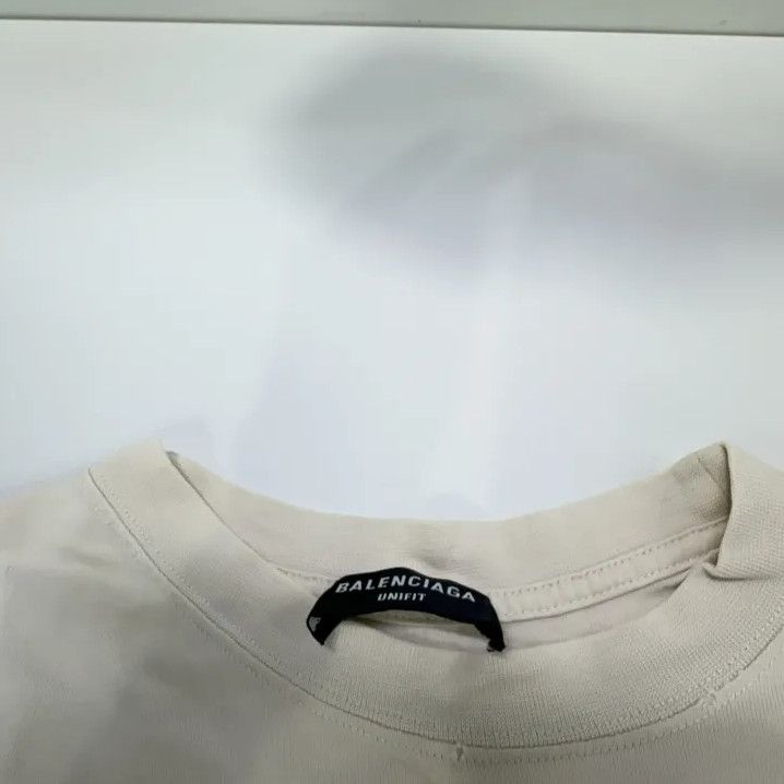 Balenciaga Balenciaga White Logo Print Short Sleeve T-Shirt Size US M / EU 48-50 / 2 - 6 Thumbnail