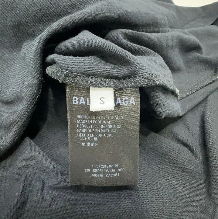 Balenciaga Balenciaga Classic Logo Black T-Shirt Size US S / EU 44-46 / 1 - 4 Thumbnail