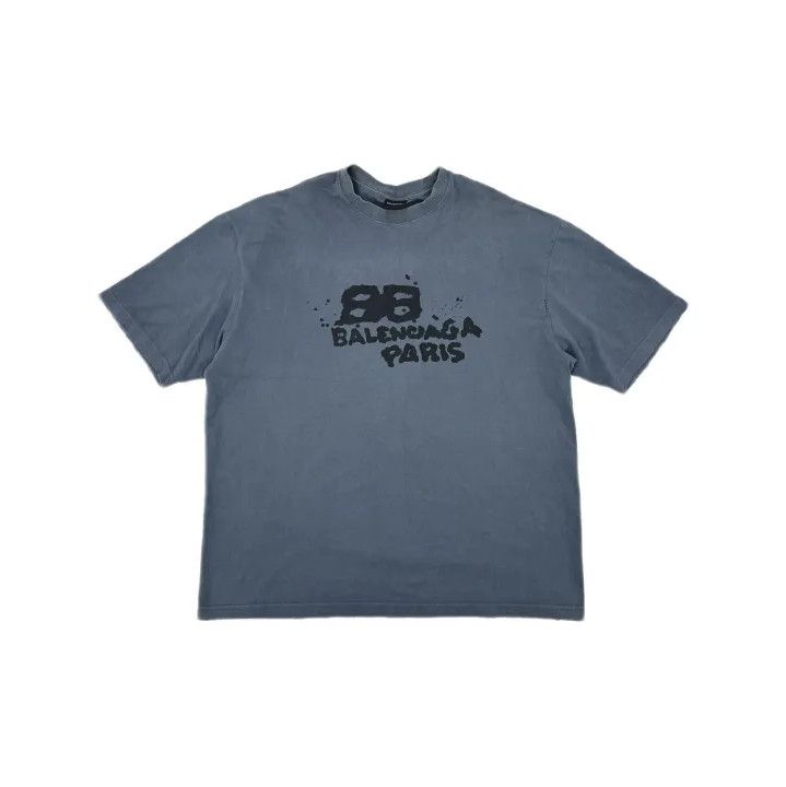 Balenciaga Balenciaga Hand Drawn BB Icon Short Sleeve T-Shirt Size US XXL / EU 58 / 5 - 2 Thumbnail