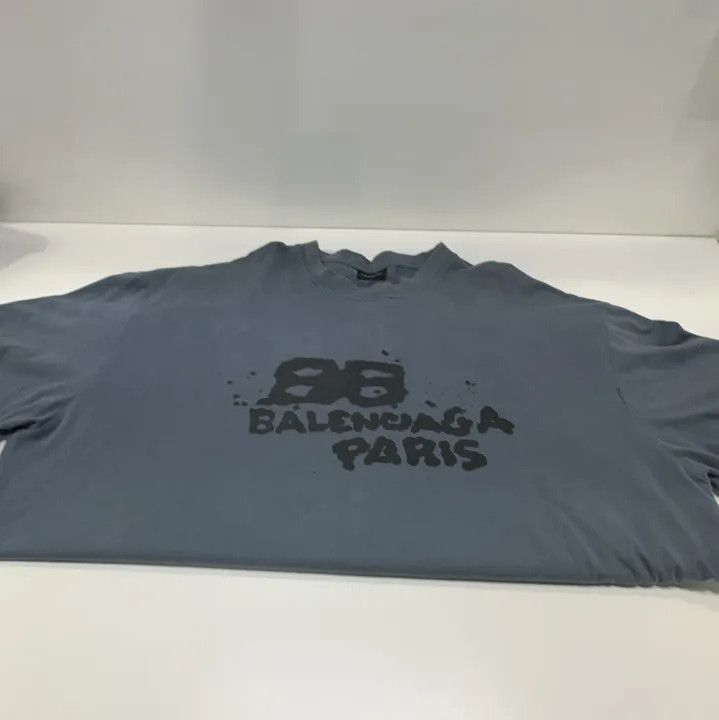 Balenciaga Balenciaga Hand Drawn BB Icon Short Sleeve T-Shirt Size US XXL / EU 58 / 5 - 8 Thumbnail