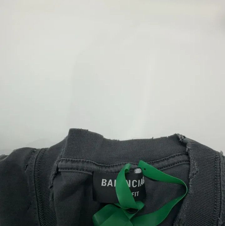 Balenciaga Balenciaga Black Vintage Print Short Sleeve T-Shirt Size US M / EU 48-50 / 2 - 5 Thumbnail