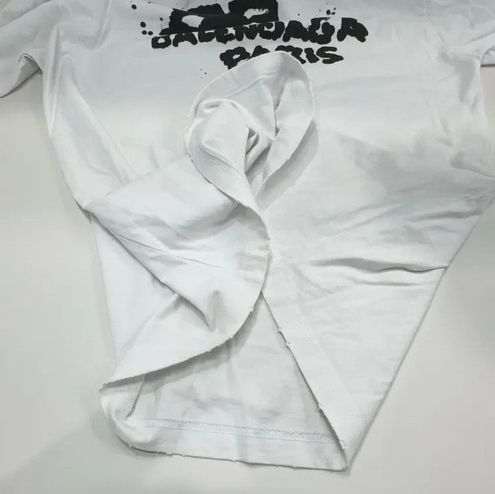 Balenciaga Balenciaga SS23 Letter Print White T-Shirt Size US XS / EU 42 / 0 - 11 Thumbnail