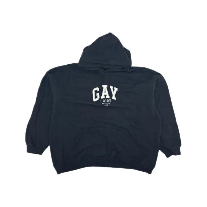Balenciaga Black Gay Pride Hoodie for Men