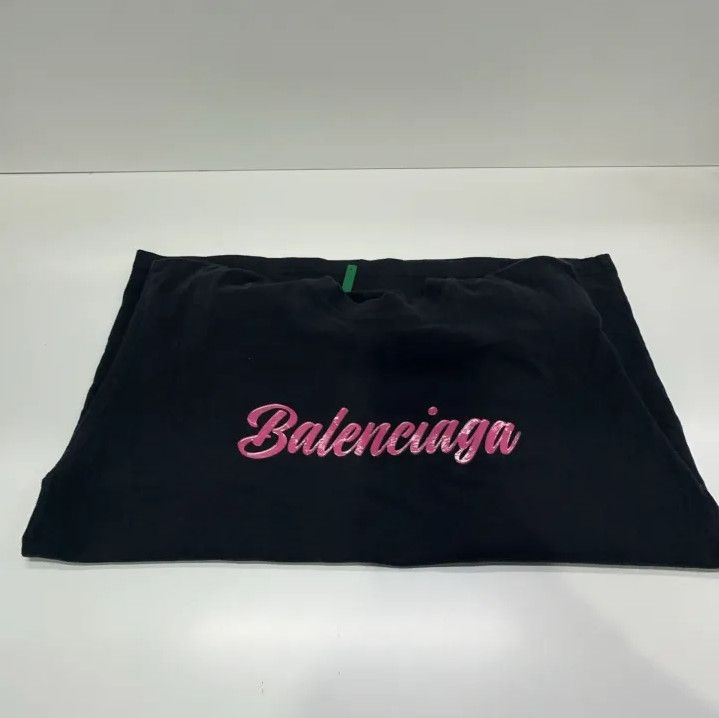 Balenciaga Balenciaga Logo Print Black Short Sleeve T-Shirt Size US S / EU 44-46 / 1 - 8 Thumbnail