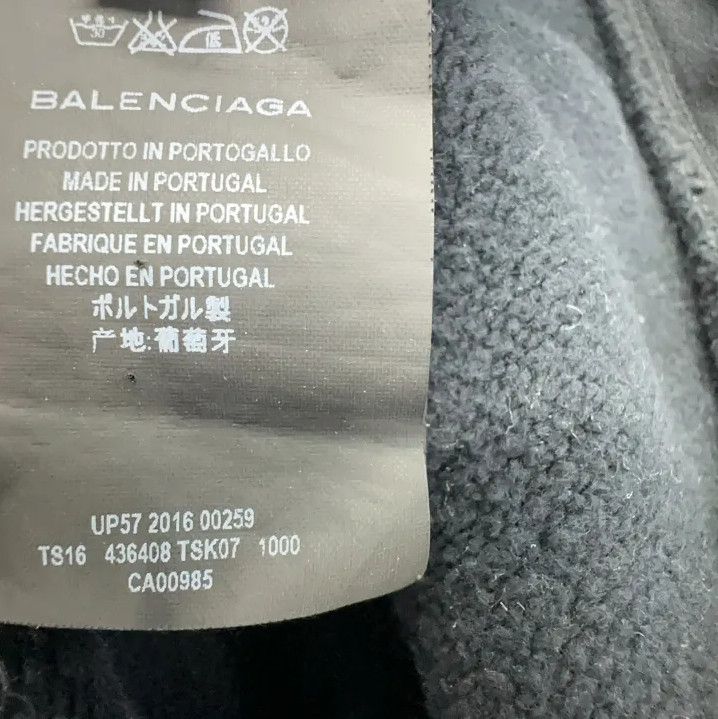 Balenciaga Balenciaga Oversized Hooded Zip-Up Sweatshirt Size US XS / EU 42 / 0 - 5 Thumbnail