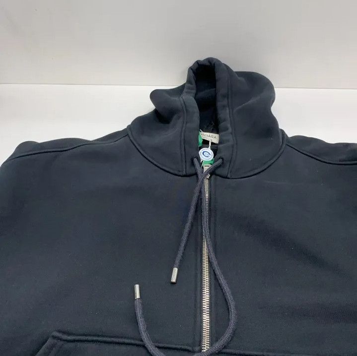 Balenciaga Balenciaga Oversized Hooded Zip-Up Sweatshirt Size US XS / EU 42 / 0 - 9 Thumbnail
