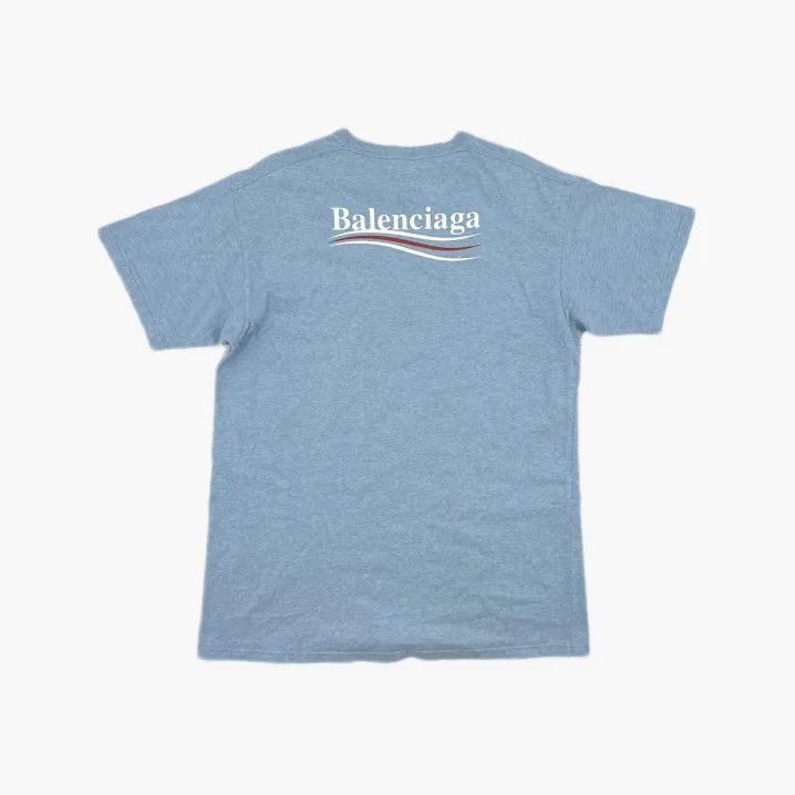 Balenciaga Balenciaga Casual Short-Sleeve T-Shirt in North Carolina Blue Size US S / EU 44-46 / 1 - 3 Thumbnail
