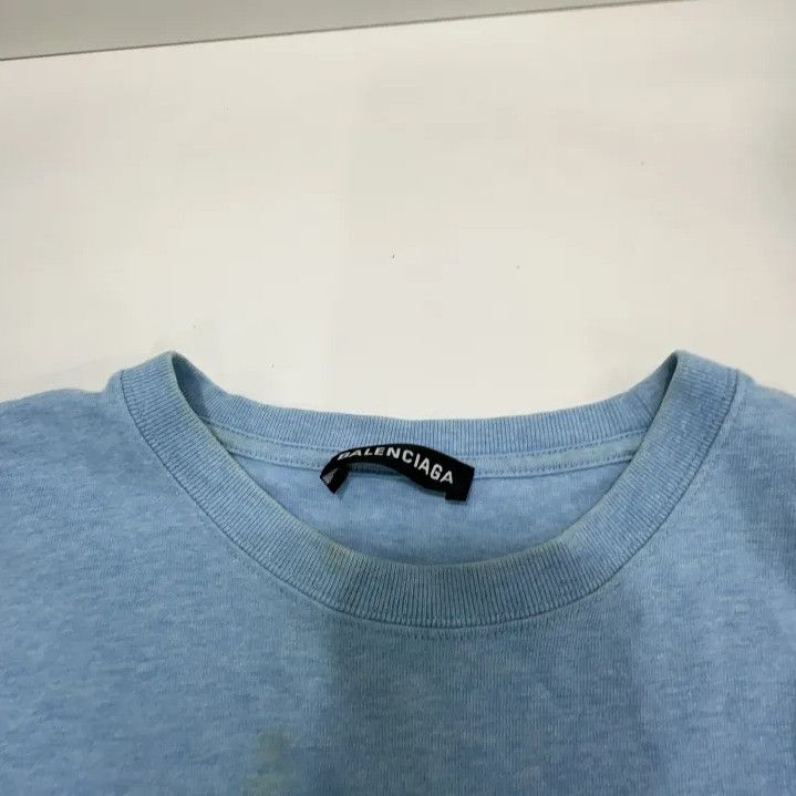 Balenciaga Balenciaga Casual Short-Sleeve T-Shirt in North Carolina Blue Size US S / EU 44-46 / 1 - 6 Thumbnail