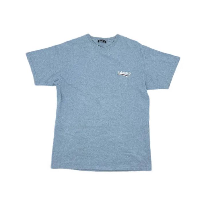 Balenciaga Balenciaga Casual Short-Sleeve T-Shirt in North Carolina Blue Size US S / EU 44-46 / 1 - 2 Thumbnail