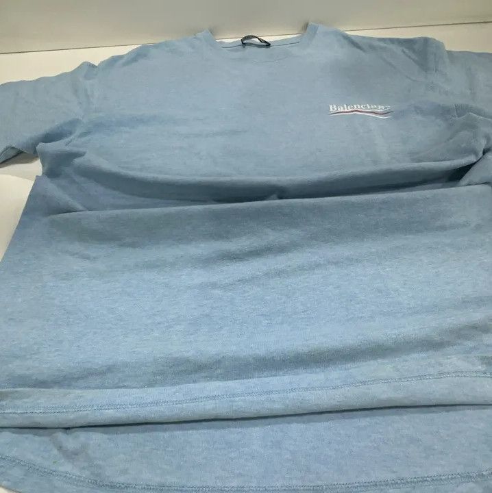 Balenciaga Balenciaga Casual Short-Sleeve T-Shirt in North Carolina Blue Size US S / EU 44-46 / 1 - 10 Thumbnail