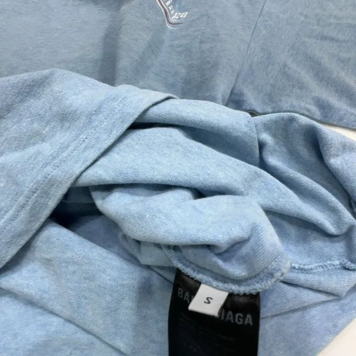 Balenciaga Balenciaga Casual Short-Sleeve T-Shirt in North Carolina Blue Size US S / EU 44-46 / 1 - 4 Thumbnail