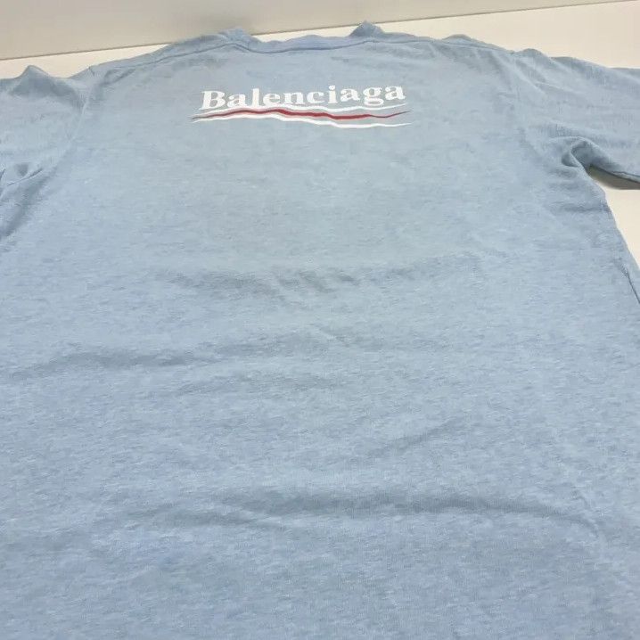 Balenciaga Balenciaga Blue Logo Short Sleeve T-Shirt Size US XS / EU 42 / 0 - 11 Thumbnail