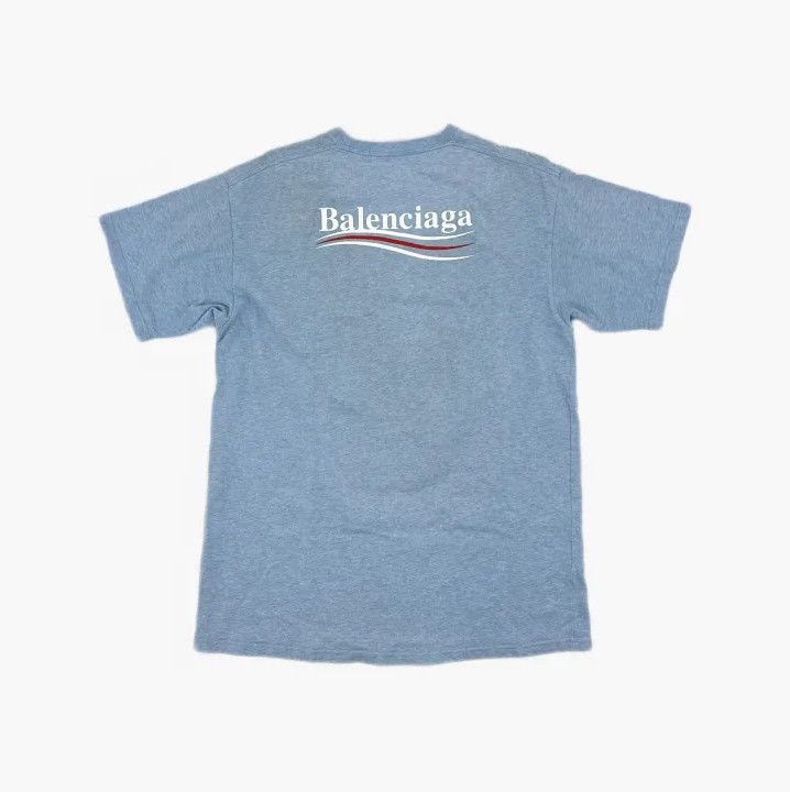 Balenciaga Balenciaga Blue Logo Short Sleeve T-Shirt Size US XS / EU 42 / 0 - 3 Thumbnail