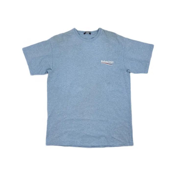 Balenciaga Balenciaga Blue Logo Short Sleeve T-Shirt Size US XS / EU 42 / 0 - 2 Thumbnail