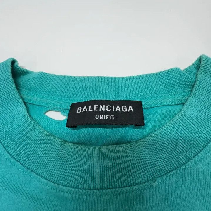 Balenciaga Balenciaga Distressed Logo Short Sleeve T-Shirt Size US XS / EU 42 / 0 - 4 Thumbnail
