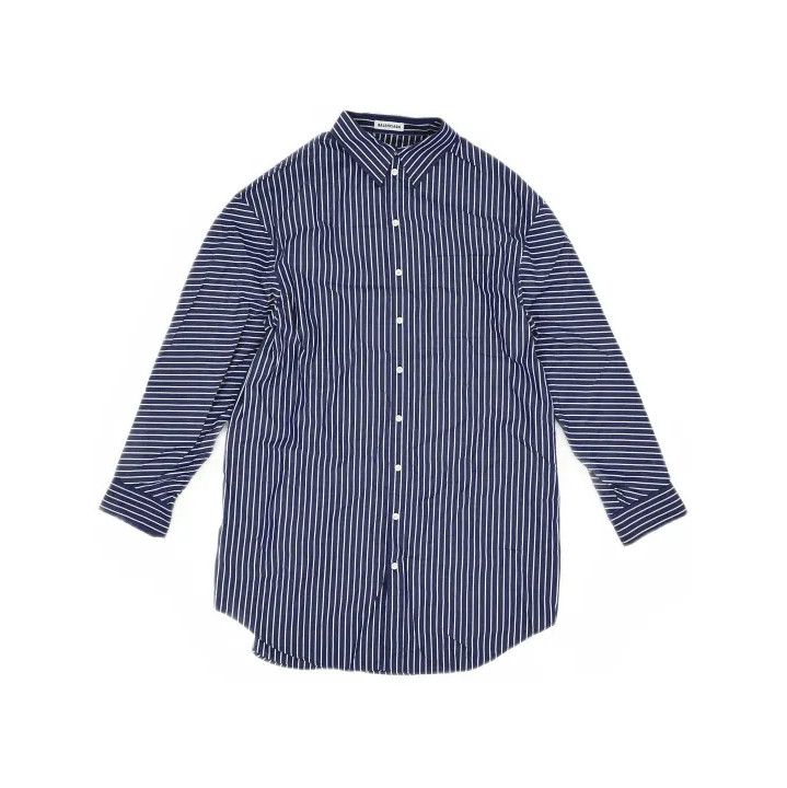 Balenciaga Balenciaga Striped Button-Up Shirt in Blue Size US S / EU 44-46 / 1 - 2 Thumbnail