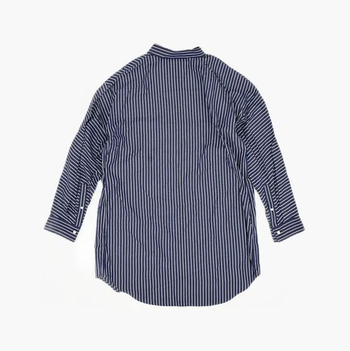 Balenciaga Balenciaga Striped Button-Up Shirt in Blue Size US S / EU 44-46 / 1 - 3 Thumbnail