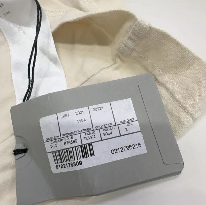 Balenciaga Balenciaga Beige Graphic Round Neck Short Sleeve T-Shirt Size US M / EU 48-50 / 2 - 8 Thumbnail