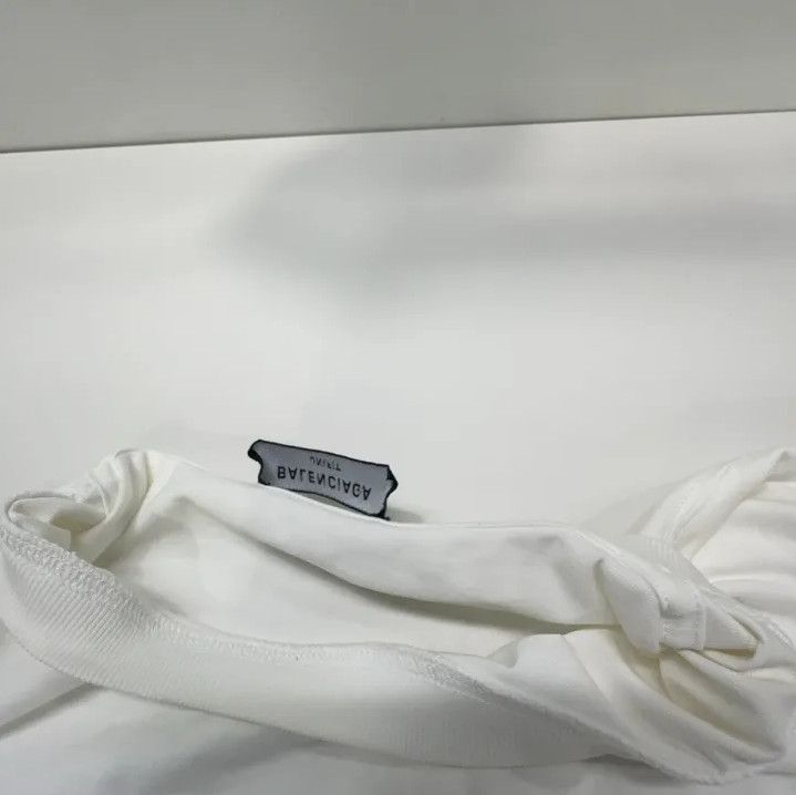 Balenciaga Balenciaga Logo White Short Sleeve T-Shirt Size US XS / EU 42 / 0 - 7 Thumbnail