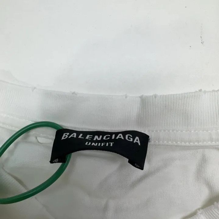 Balenciaga Balenciaga Blurry Logo Vintage Short Sleeve T-Shirt Size US L / EU 52-54 / 3 - 3 Thumbnail