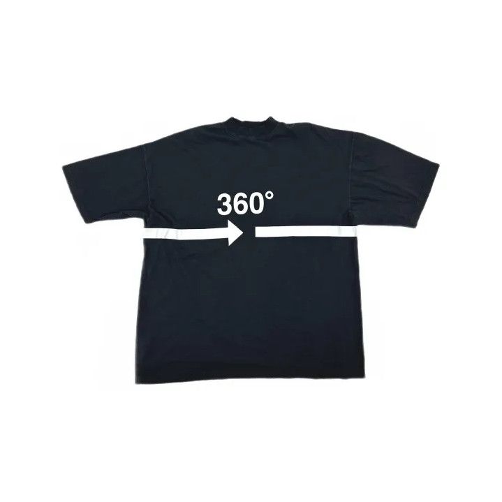 Balenciaga Balenciaga Black Batwing Short Sleeve T-Shirt Size US XXS / EU 40 - 2 Thumbnail