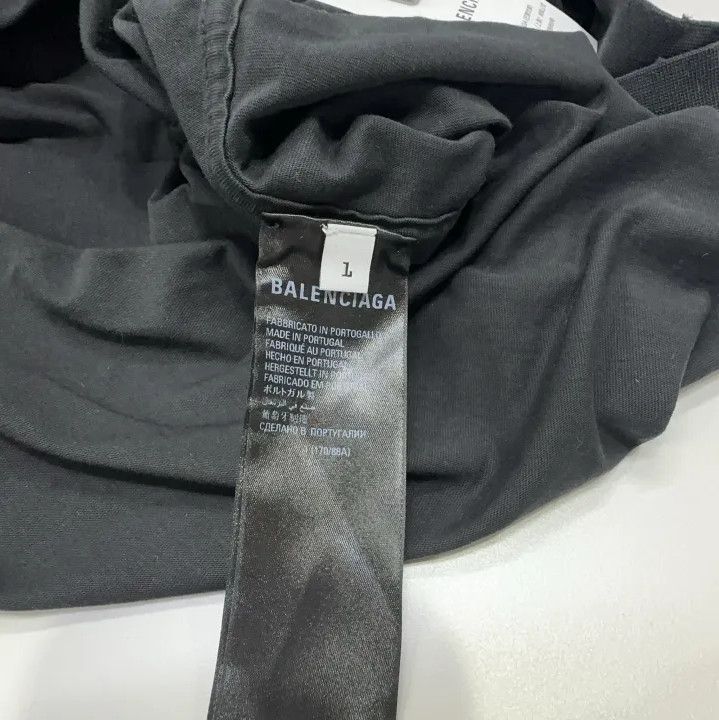 Balenciaga Balenciaga Black Batwing Short Sleeve T-Shirt Size US XXS / EU 40 - 5 Thumbnail