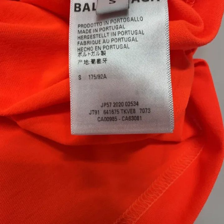 Balenciaga Balenciaga SS21 Orange Short Sleeve T-Shirt Size US S / EU 44-46 / 1 - 5 Thumbnail