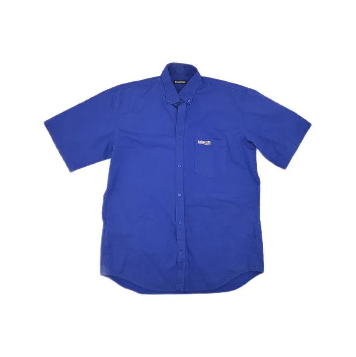 Balenciaga Balenciaga SS21 Logo Short Sleeve Shirt Size US M / EU 48-50 / 2 - 2 Thumbnail