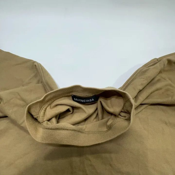 Balenciaga Balenciaga Casual Logo T-Shirt in Khaki Color Size US XS / EU 42 / 0 - 7 Thumbnail