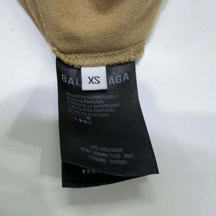 Balenciaga Balenciaga Casual Logo T-Shirt in Khaki Color Size US XS / EU 42 / 0 - 6 Thumbnail