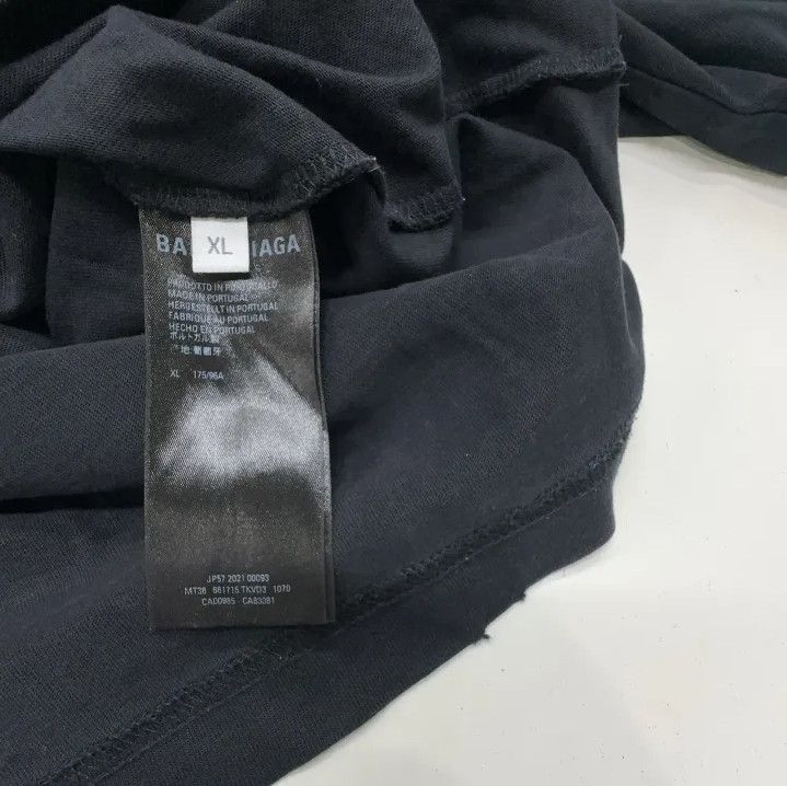 Balenciaga Balenciaga Classic Free Graphic Black T-Shirt Size US XL / EU 56 / 4 - 4 Thumbnail