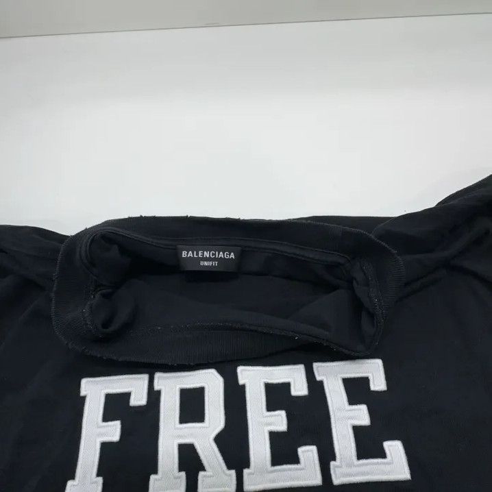 Balenciaga Balenciaga Classic Free Graphic Black T-Shirt Size US XL / EU 56 / 4 - 6 Thumbnail